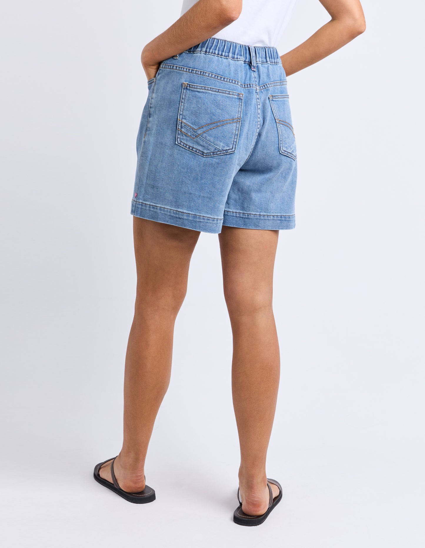 SHORT BIRDIE DENIM - LIGHT BLUE WASH