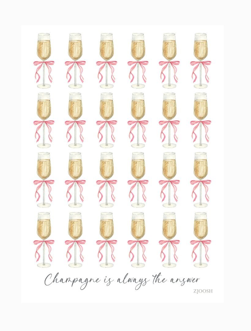 TEA TOWEL - CHAMPAGNE