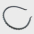 HEADBAND CHER THIN RHINESTONE NAVY