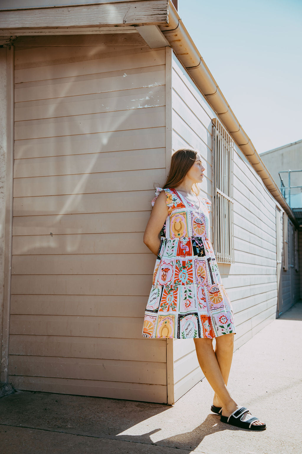 DRESS RODEO PRINT MINI SUNDRESS