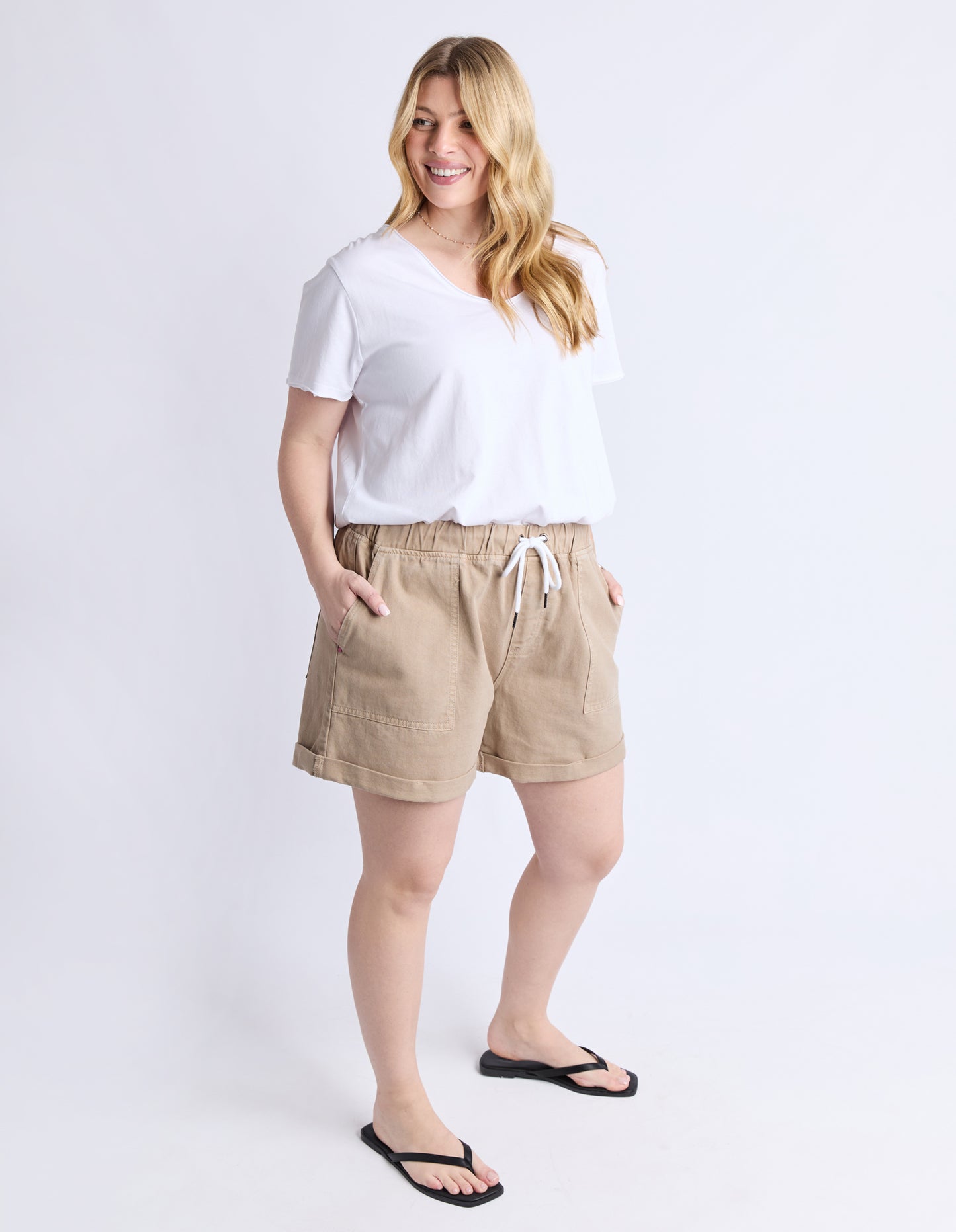 SHORT EMMA RELAXED - LATTE