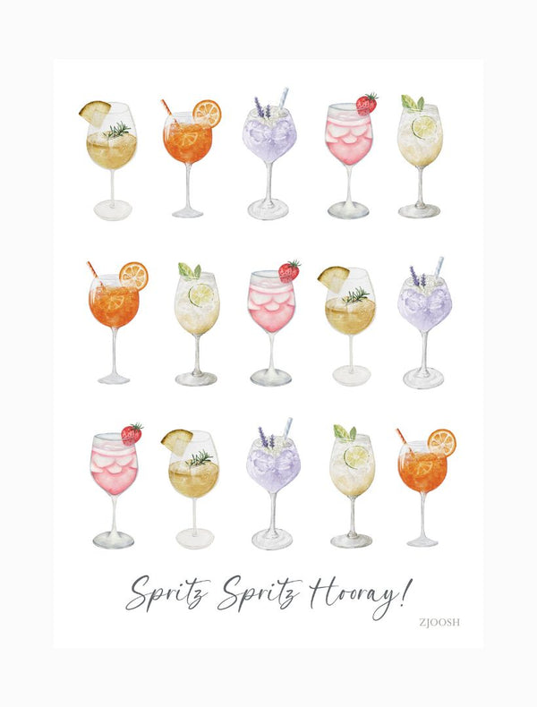 TEA TOWEL - SPRITZ HOORAY