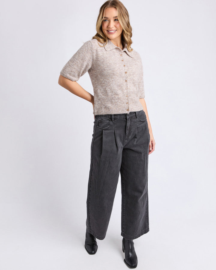KNIT BUTTON FERNIE