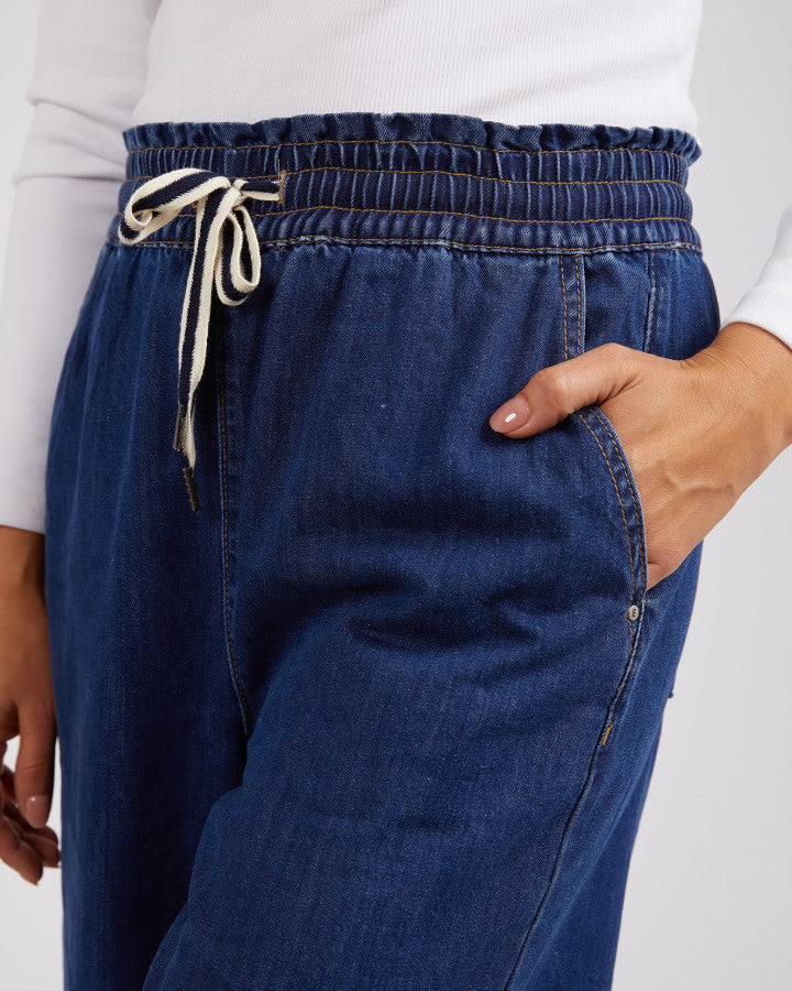 PANT GRETA WIDE LEG - DARK BLUE WASH
