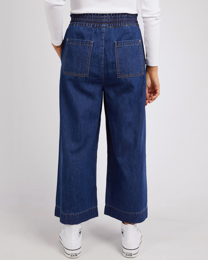 PANT GRETA WIDE LEG - DARK BLUE WASH