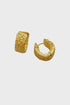EARRINGS ROCK CHUNKY HOOPS