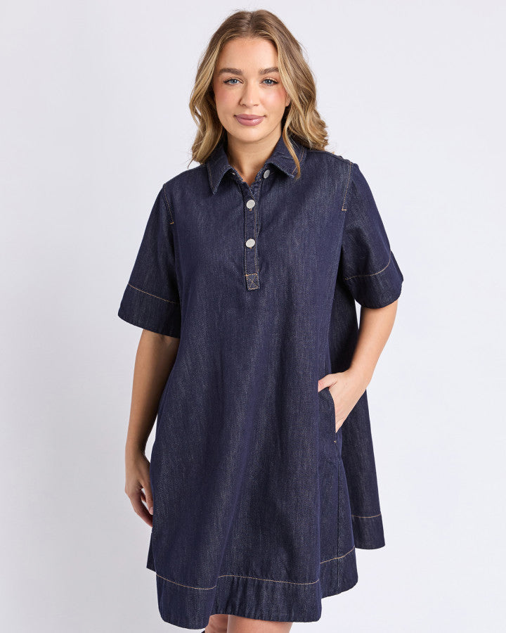 DRESS JULIAN - DARK BLUE