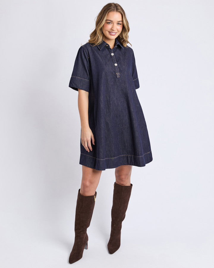 DRESS JULIAN - DARK BLUE