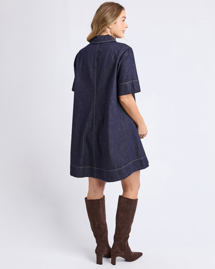 DRESS JULIAN - DARK BLUE