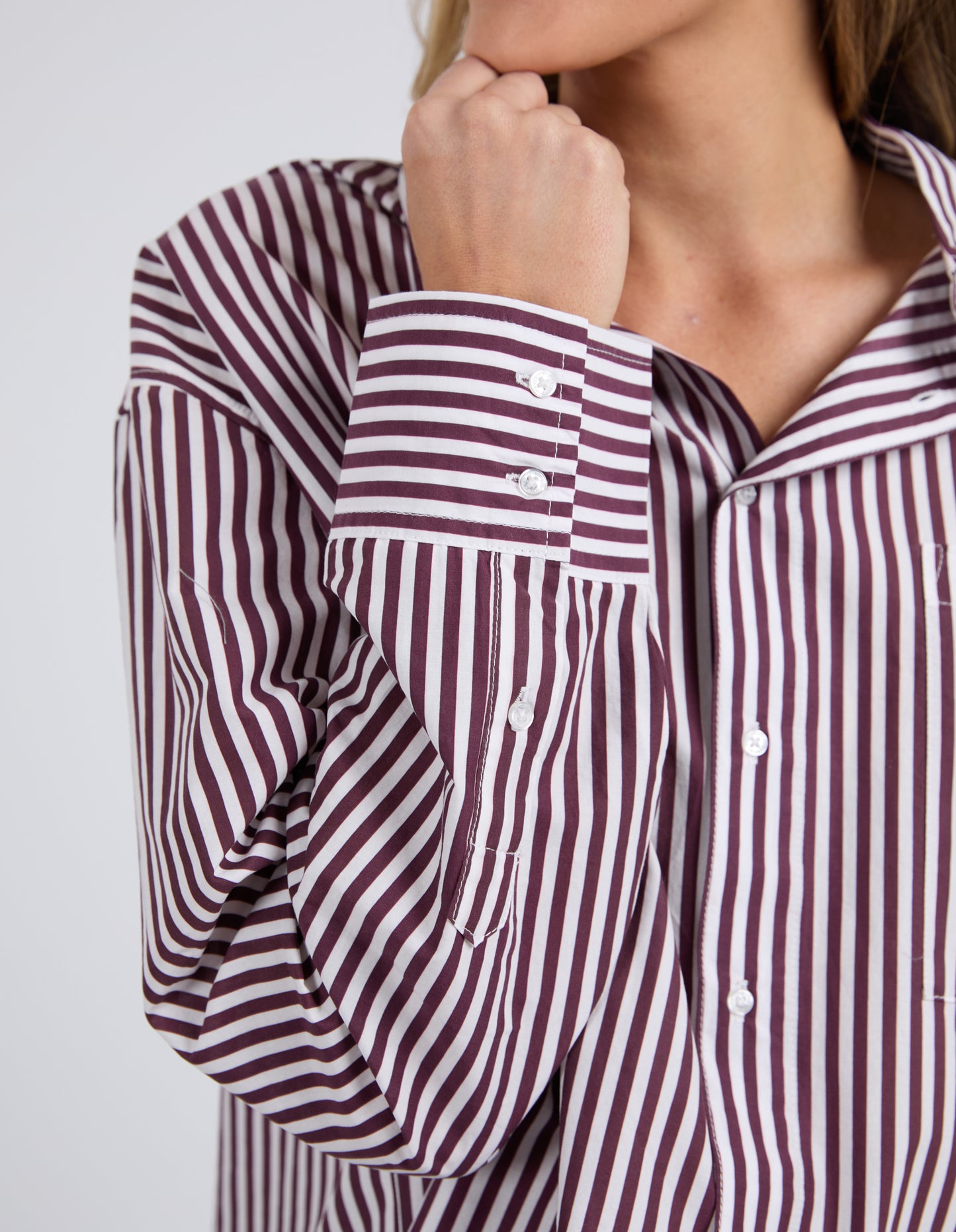 SHIRT LILA STRIPE