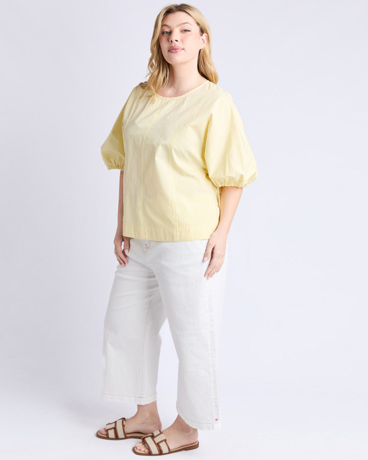TOP MARIE - PALE BANANA