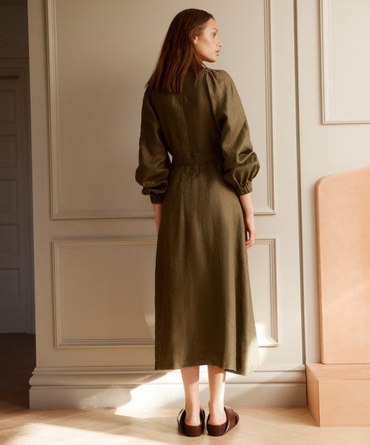 DRESS AVA LINEN MIDI