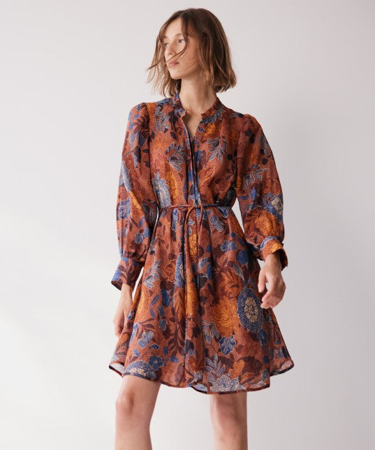 DRESS LOTUS PRINT