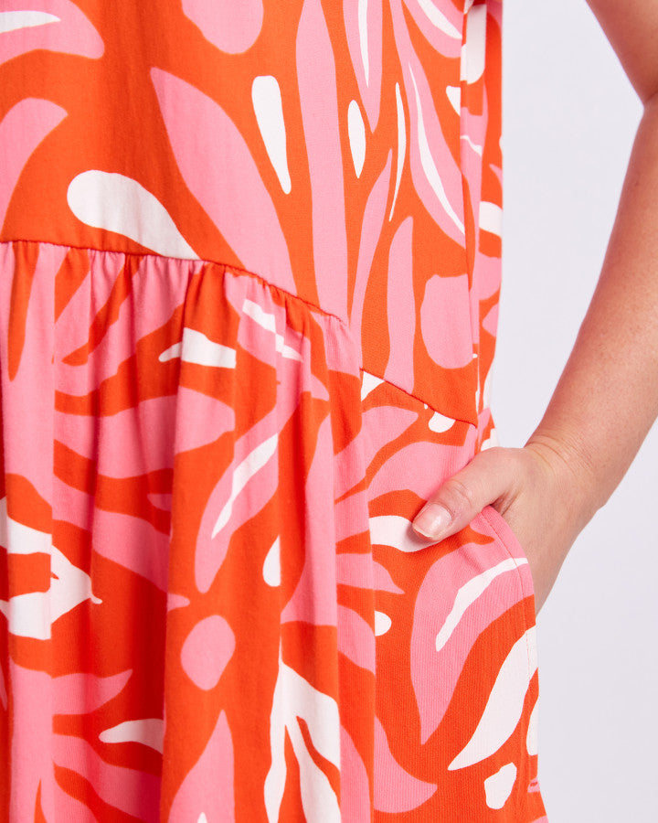 DRESS OCEANA - TANGELLO/PINK
