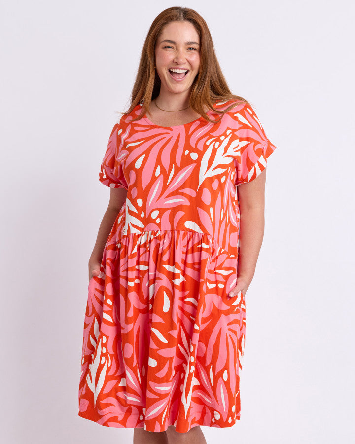 DRESS OCEANA - TANGELLO/PINK