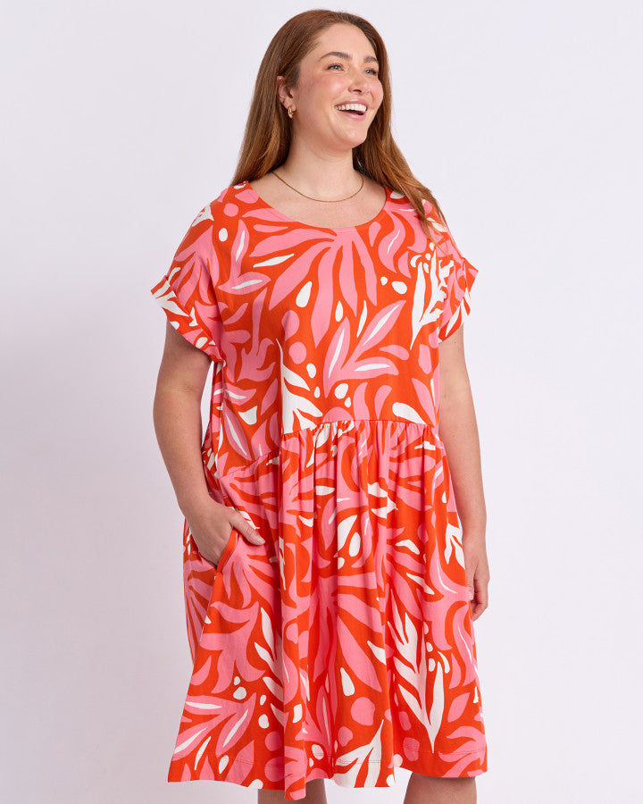 DRESS OCEANA - TANGELLO/PINK