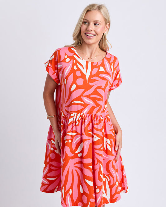 DRESS OCEANA - TANGELLO/PINK
