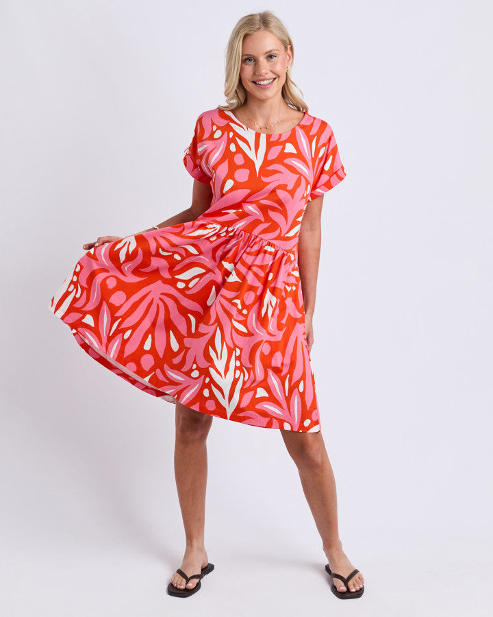 DRESS OCEANA - TANGELLO/PINK