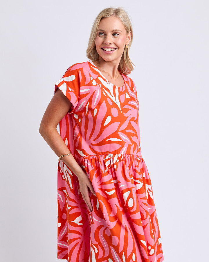DRESS OCEANA - TANGELLO/PINK