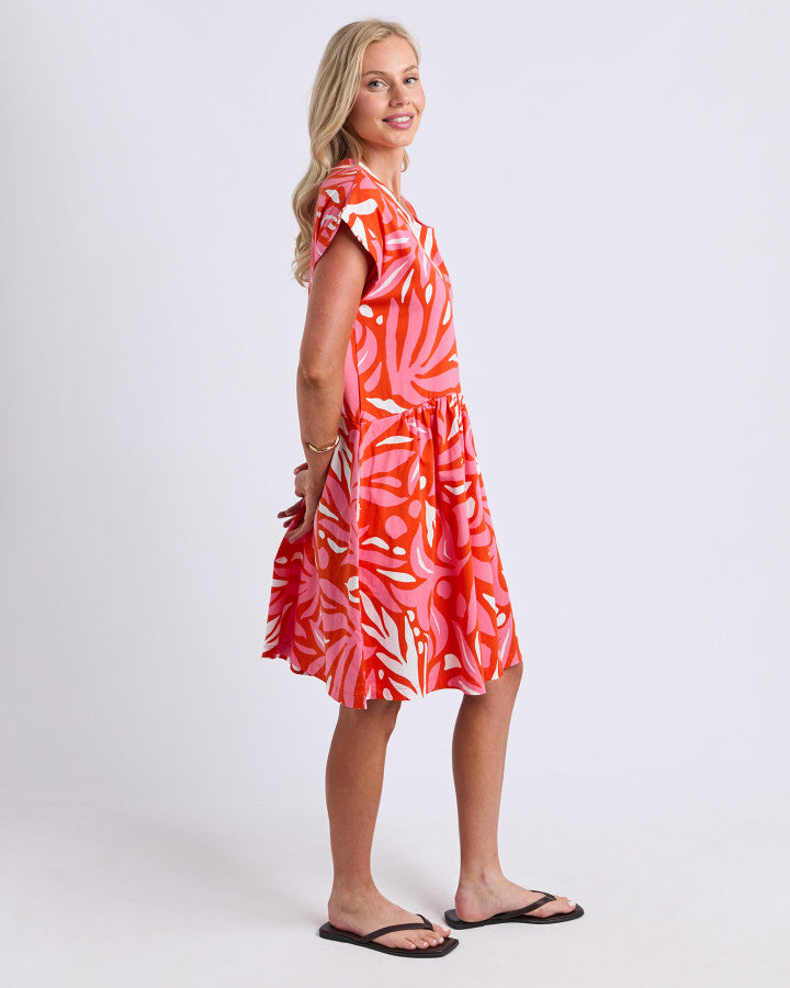 DRESS OCEANA - TANGELLO/PINK