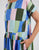 DRESS ODYSSEY - BLUE/GREEN PRINT