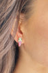 EARRINGS - PINK SNAKE HOOPS