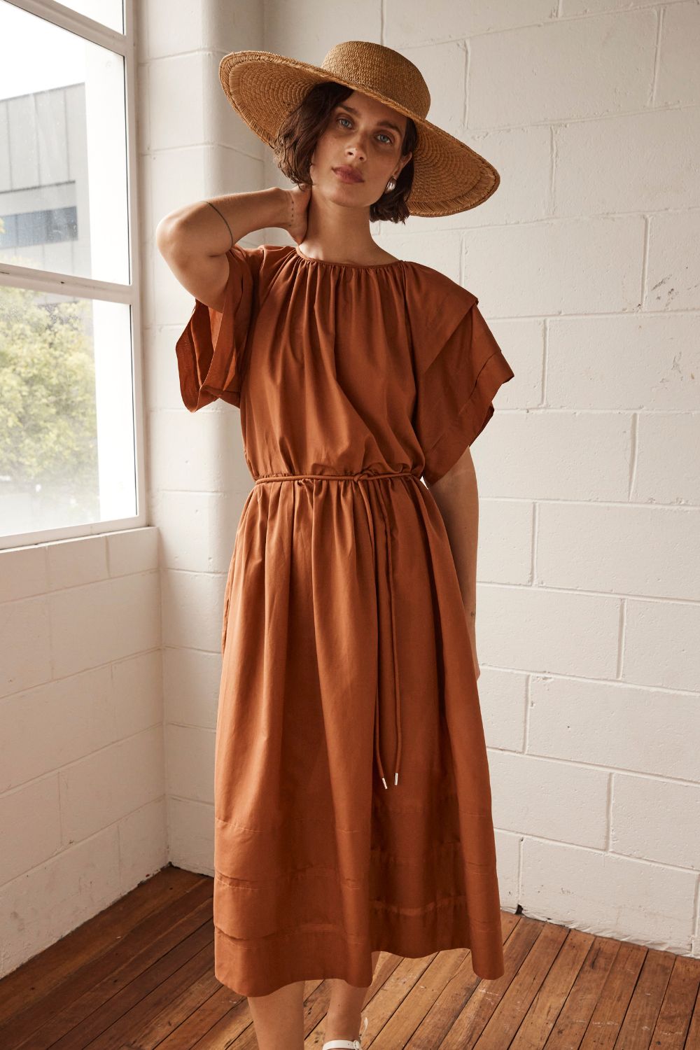 DRESS PORTRAY - TOFFEE