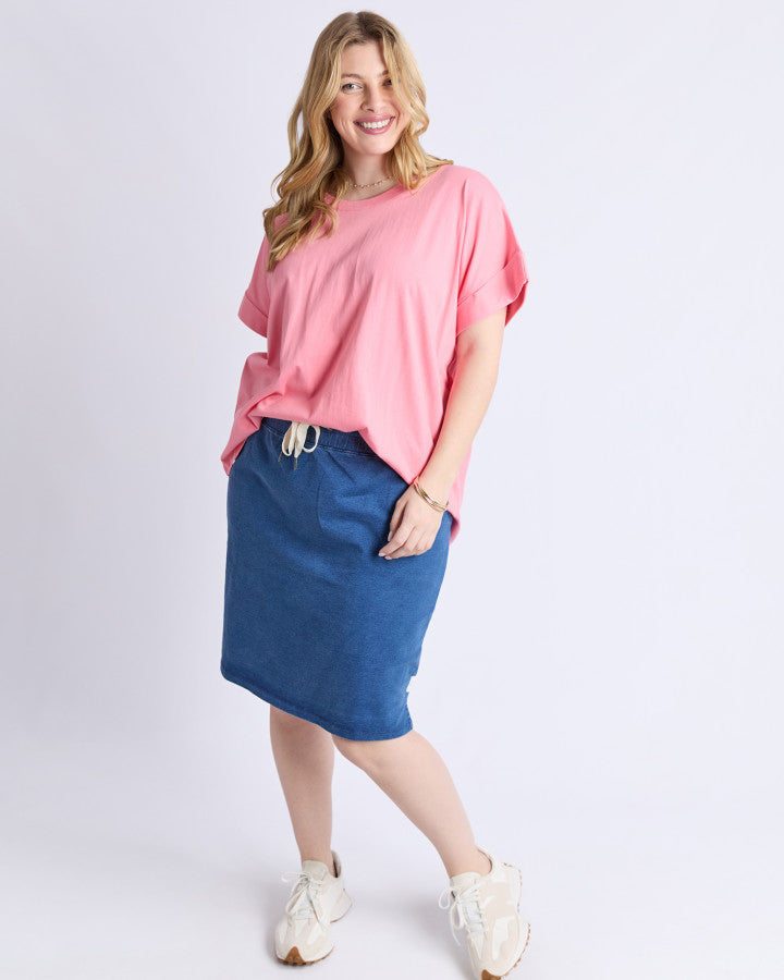 SKIRT RICKETY - BLUE DENIM LOOK