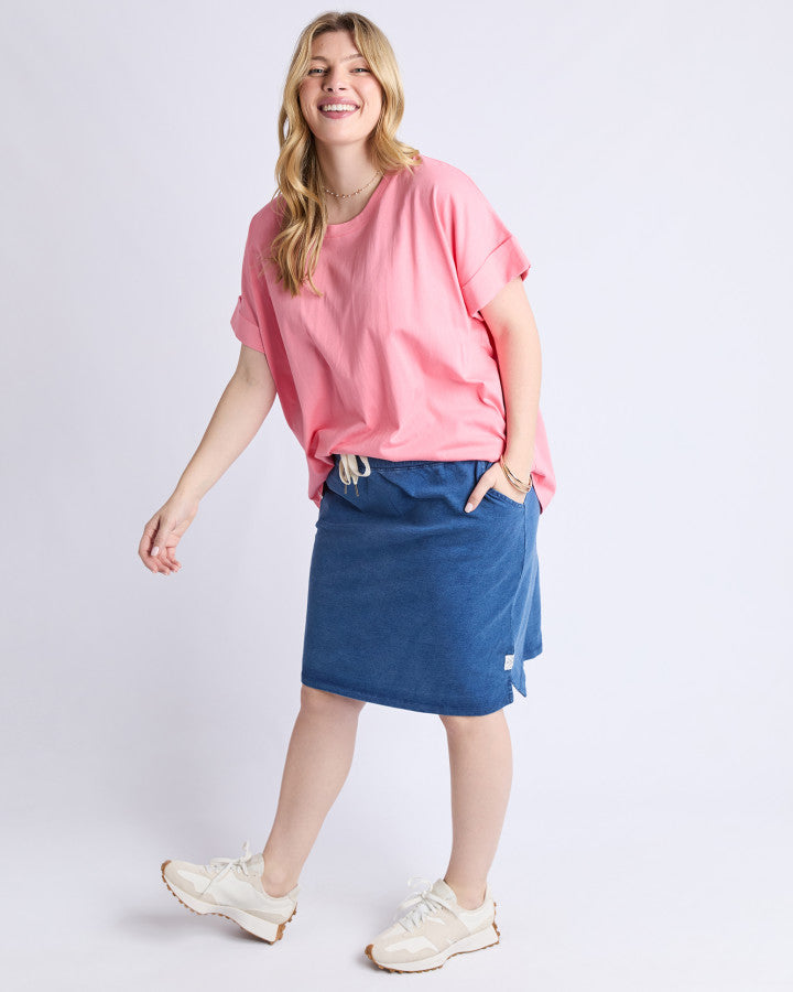 SKIRT RICKETY - BLUE DENIM LOOK