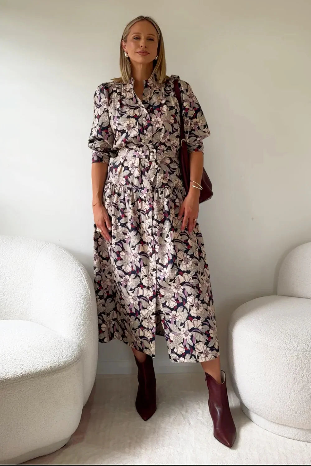 DRESS REVERIE - BERRY GARDEN