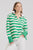 RUGBY COTTON SWEATSHIRT - GREEN STRIPE