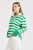 RUGBY COTTON SWEATSHIRT - GREEN STRIPE