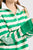 RUGBY COTTON SWEATSHIRT - GREEN STRIPE