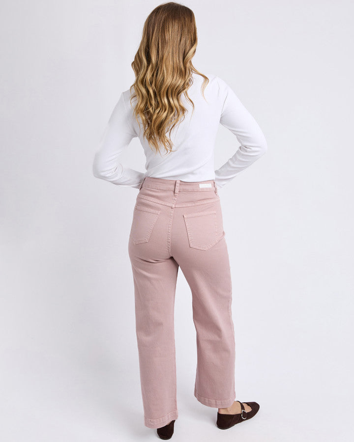 JEAN SARAH WIDE LEG - WOODROSE