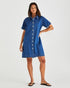 DRESS VALE SCALLOPED DENIM