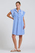 DRESS BELLA - MID BLUE STRIPE