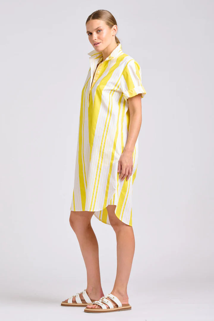 DRESS CATIE - SUNRISE RETRO STRIPE