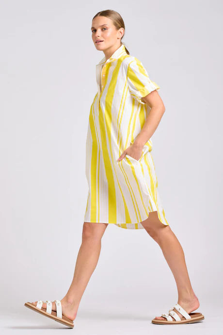 DRESS CATIE - SUNRISE RETRO STRIPE