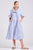 DRESS MOLLY OVERSIZED SHIRTDRESS -WHITE WITH AZURE TICKING