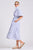 DRESS MOLLY OVERSIZED SHIRTDRESS -WHITE WITH AZURE TICKING