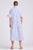 DRESS MOLLY OVERSIZED SHIRTDRESS -WHITE WITH AZURE TICKING