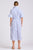 DRESS MOLLY OVERSIZED SHIRTDRESS -WHITE WITH AZURE TICKING