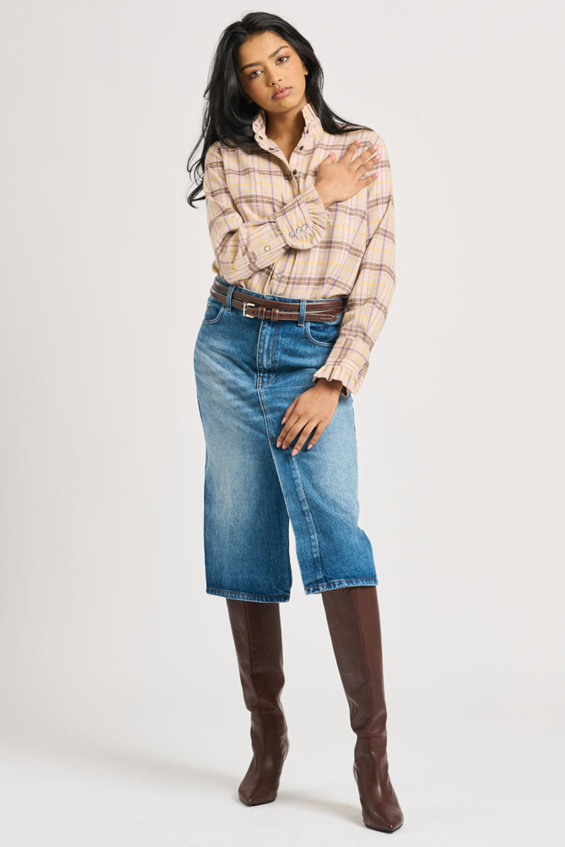 SHIRT OLIVIA FLANNEL FRILL
