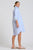 DRESS POPOVER SHIRTDRESS - WHITE & BLUE STIPE W/FLORAL TRIM