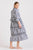 DRESS SANDY TIERED - NAVY WIDE STRIPE