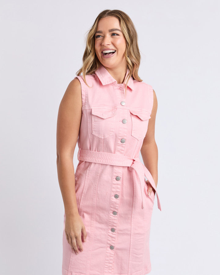 DRESS TALBERT SLEEVELESS - PALE PINK - last one, size 8!