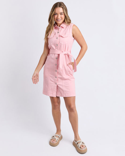 DRESS TALBERT SLEEVELESS - PALE PINK - last one, size 8!