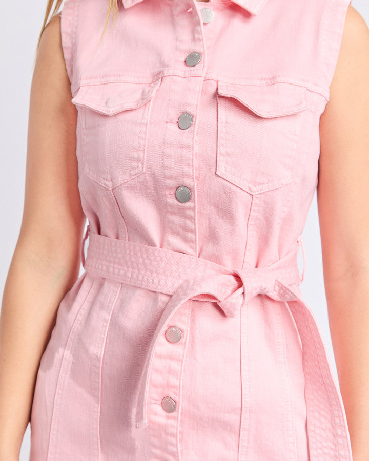 DRESS TALBERT SLEEVELESS - PALE PINK - last one, size 8!