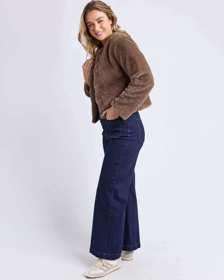 JACKET SOFIA FUR - MOCHA