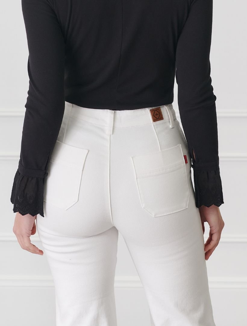 PANT WANDA DENIM - WHITE